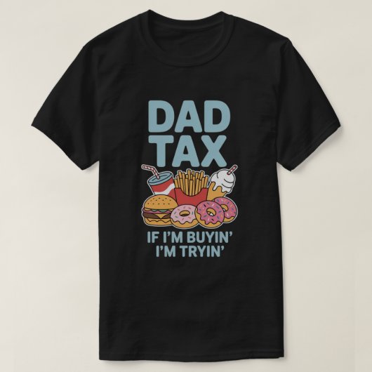 Als ik iets koop, probeer ik fastfood | Grappige p T-shirt (Design voorkant)