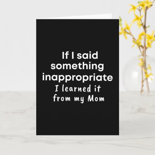 Als ik iets ongepasts zei, dan heb ik daar van gel kaart (Gele Bloem)