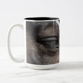 Als ik in de ogen van een dier kijk tweekleurige koffiemok (Links)