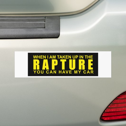 Als ik in de verkrachting ben opgenomen... bumpersticker (Op auto)