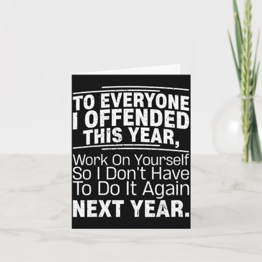 Als ik je beledigd heb werk aan jezelf grapisch ni kaart (Voorkant)