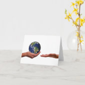 Als ik je de wereld kan geven kaart (Gele Bloem)