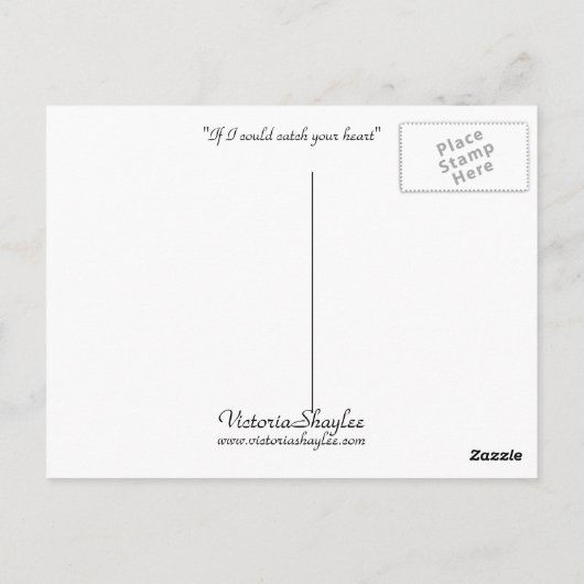 Als ik je hart kan vangen briefkaart (Achterkant)