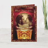 Als ik je  kus feestdagen kaart (Voorkant)