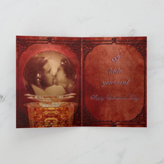 Als ik je  kus feestdagen kaart (Binnen)