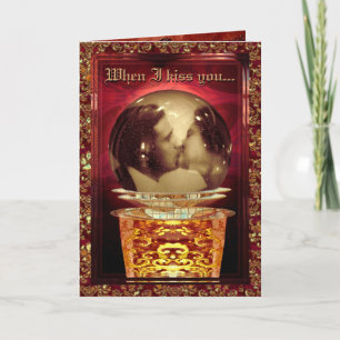 Als ik je  kus feestdagen kaart