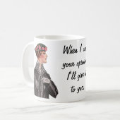 Als ik je mening wil... koffiemok (Voorkant links)