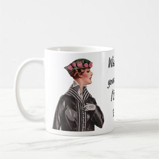 Als ik je mening wil... koffiemok (Links)