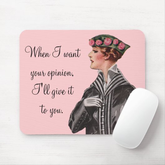 Als ik je mening wil... muismat (Met muis)