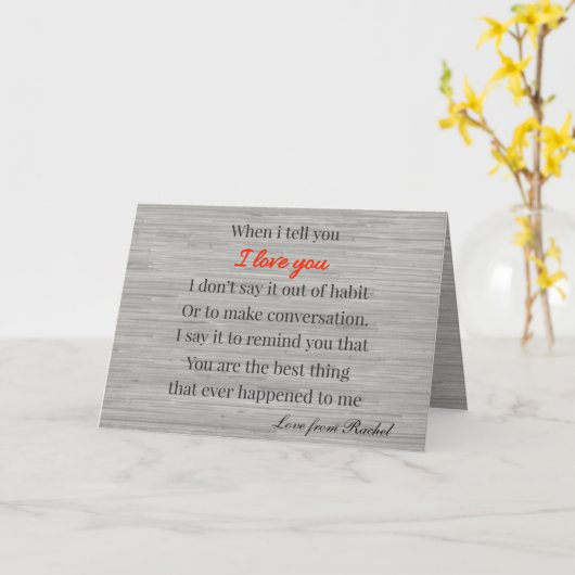 Als ik je zeg dat ik van je hou  kaart (Gele Bloem)