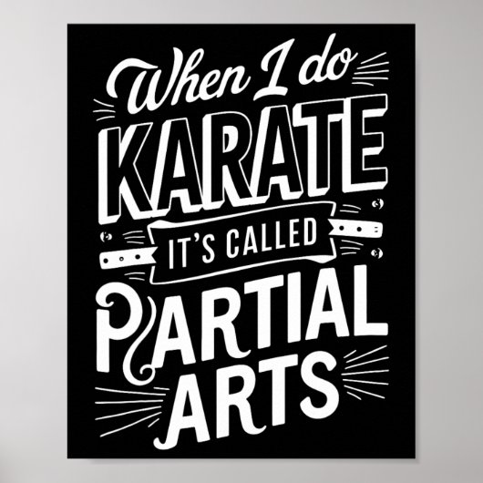 Als ik karate doe, heet het gedeeltelijke kunst 10 poster (Voorkant)