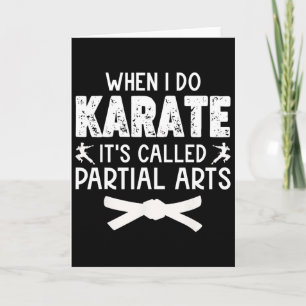 Als ik karate doe, heet het gedeeltelijke kunst 13 kaart