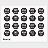 Als ik karate doe, heet het gedeeltelijke kunst 15 ronde sticker (Vel)