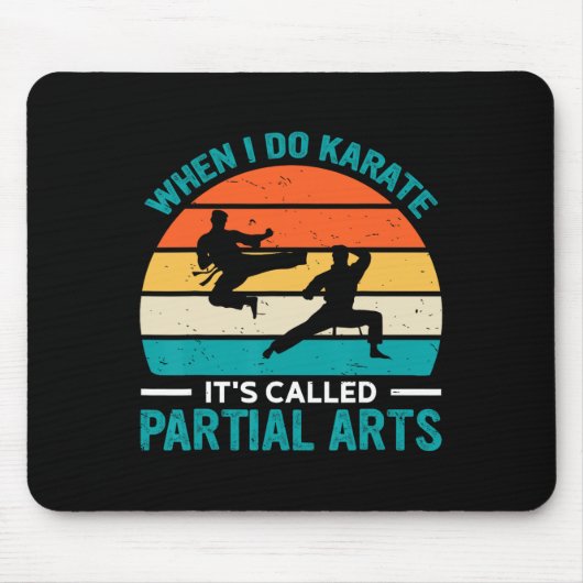 Als ik karate doe, heet het gedeeltelijke kunst 19 muismat (Voorkant)