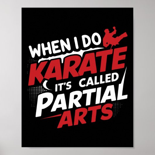 Als ik karate doe, heet het gedeeltelijke kunst 7 poster (Voorkant)