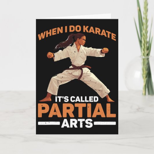 Als ik karate doe, heet het Gedeeltelijke Kunsten Kaart (Voorkant)