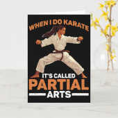 Als ik karate doe, heet het Gedeeltelijke Kunsten Kaart (Gele Bloem)
