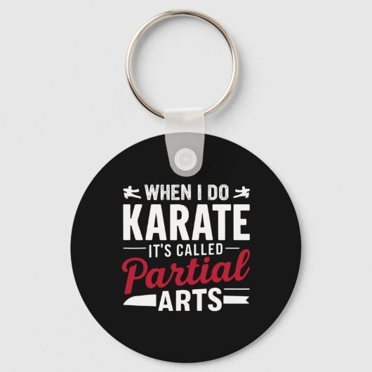 Als ik karate doe, heet het Partial Arts 2  Sleutelhanger (Voorkant)