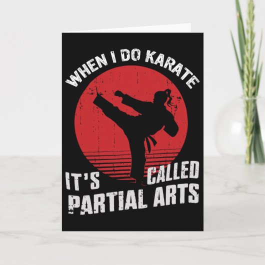 Als ik karate doe, heet het partiële kunst 11 kaart (Voorkant)