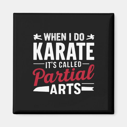 Als ik karate doe, heet het partiële kunst 2 magneet (Voorkant)
