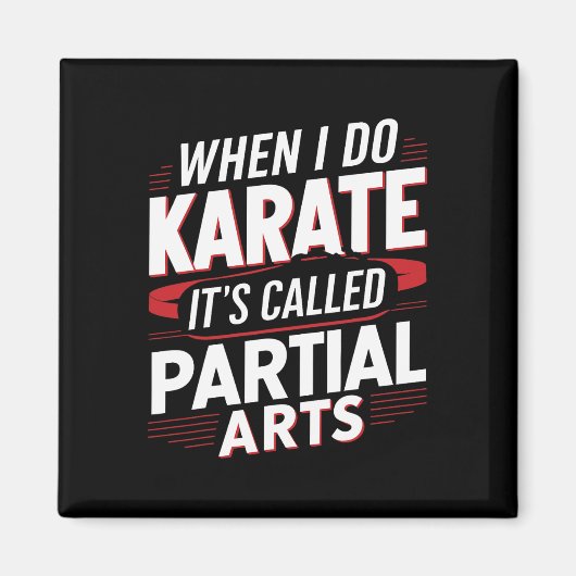 Als ik karate doe, heet het partiële kunst 6 magneet (Voorkant)