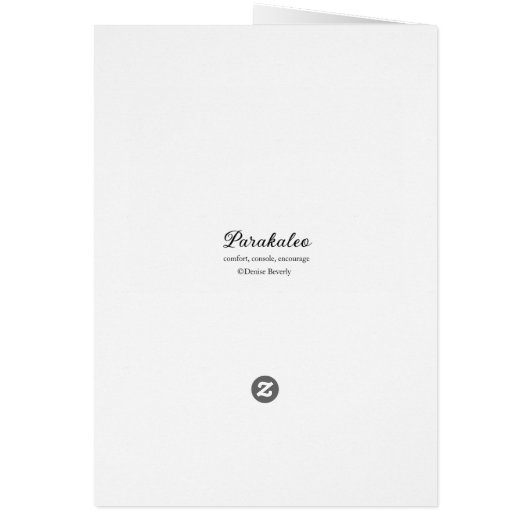 als ik kijk naar de hemel Parakaleo kaart (Achterkant)