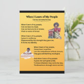 ALS IK LEER VAN MIJN MENSEN - FLAT GIFT KAART (Staand voorkant)