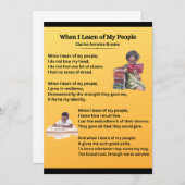 ALS IK LEER VAN MIJN MENSEN - FLAT GIFT KAART (Voorkant / Achterkant)