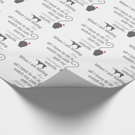 Als ik me laag voel - Bukowski - inspirerend Cadeaupapier (Hoek)