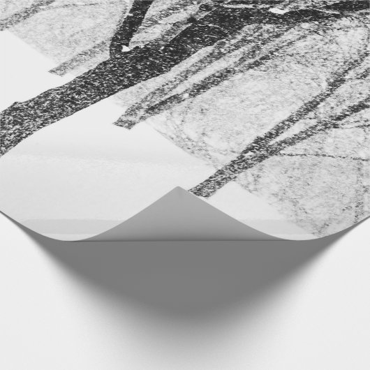 Als ik met bomen aan de zijkant ben cadeaupapier (Hoek)