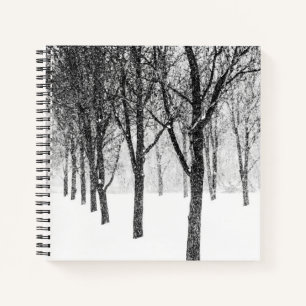 Als ik met bomen aan de zijkant ben notitieboek