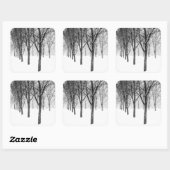 Als ik met bomen aan de zijkant ben vierkante sticker (Vel)