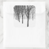 Als ik met bomen aan de zijkant ben vierkante sticker (Tas)