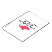 als ik mijn boek niet kan nemen, ga ik niet... notitieboek (Linkerzijde)