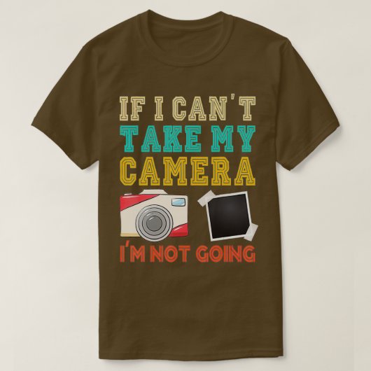 Als ik mijn camera fotograaf camera geen warm scho t-shirt (Design voorkant)