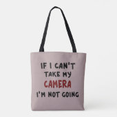 Als ik mijn camera niet kan nemen... tote bag (Achterkant)