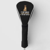 Als ik mijn Duitse herdershond niet kan meenemen Golfheadcover (Voorkant)