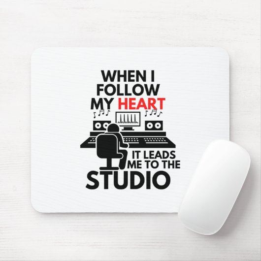 Als ik mijn hart volg, leidt het me naar de Studio Muismat (Met muis)