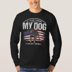 Als ik mijn hond Rottweiler kan meenemen T-shirt