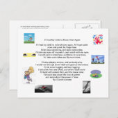 Als ik mijn kinderen weer zou kunnen opvoeden feestdagenkaart (Voorkant / Achterkant)