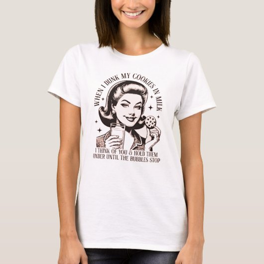Als ik mijn koekjes in melk drink... t-shirt (Voorkant)