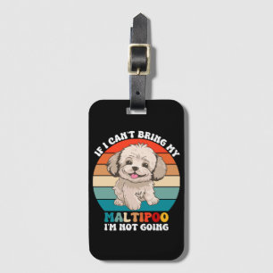Als ik mijn Maltipoo hond niet kan meenemen, ga ik Bagagelabel