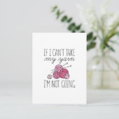 Als ik mijn Yarn niet kan innemen Briefkaart (Staand voorkant)