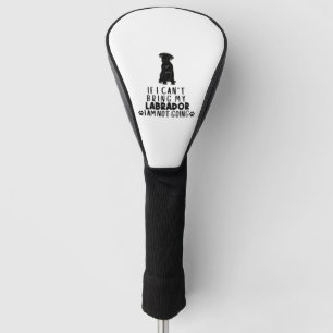 Als ik mijn zwarte labrador hond niet kan meenemen golfheadcover