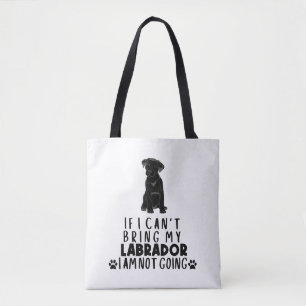 Als ik mijn zwarte labrador hond niet kan meenemen tote bag