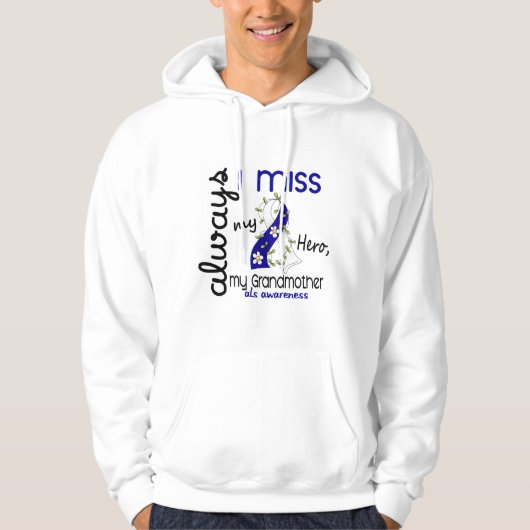 ALS Ik mis altijd mijn oma 3 Hoodie (Voorkant)