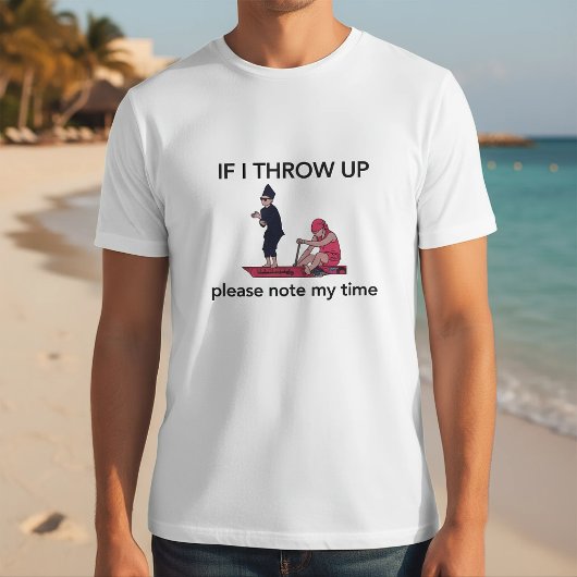 Als ik moet overgeven, noteer dan mijn roeitijd T-shirt
