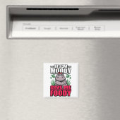 Als ik Moody ben geef me Foody Funny Hboze Hippos Magneet (Insitu (Vaatwasser))