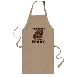 Als ik Moody ben Geef me Foody Hongerige Wasbeer F Lang Schort
