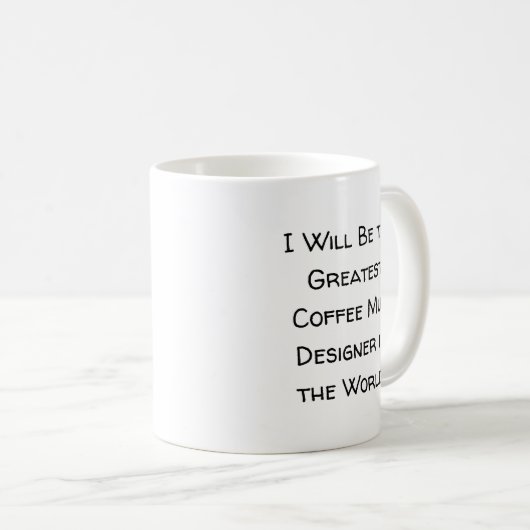 Als ik morgen wakker word, zal ik... koffiemok (Voorkant rechts)